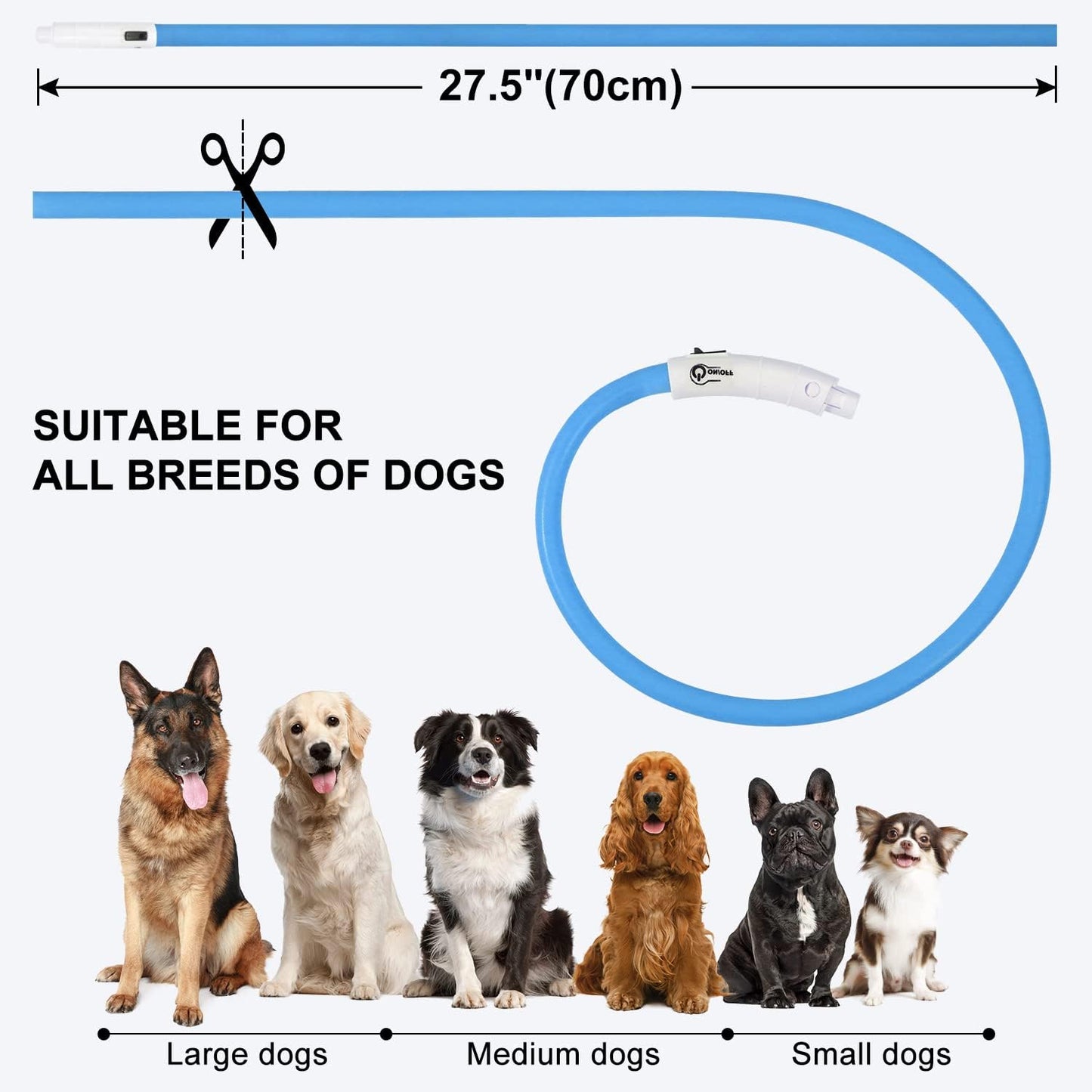 Collier Lumineux à LED pour Chiens