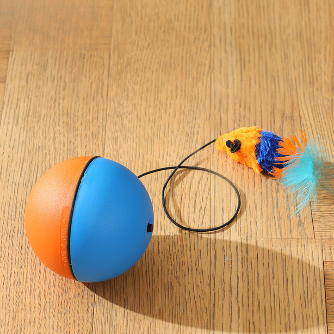 Jouet Turboball Avec Queue Pour Chats