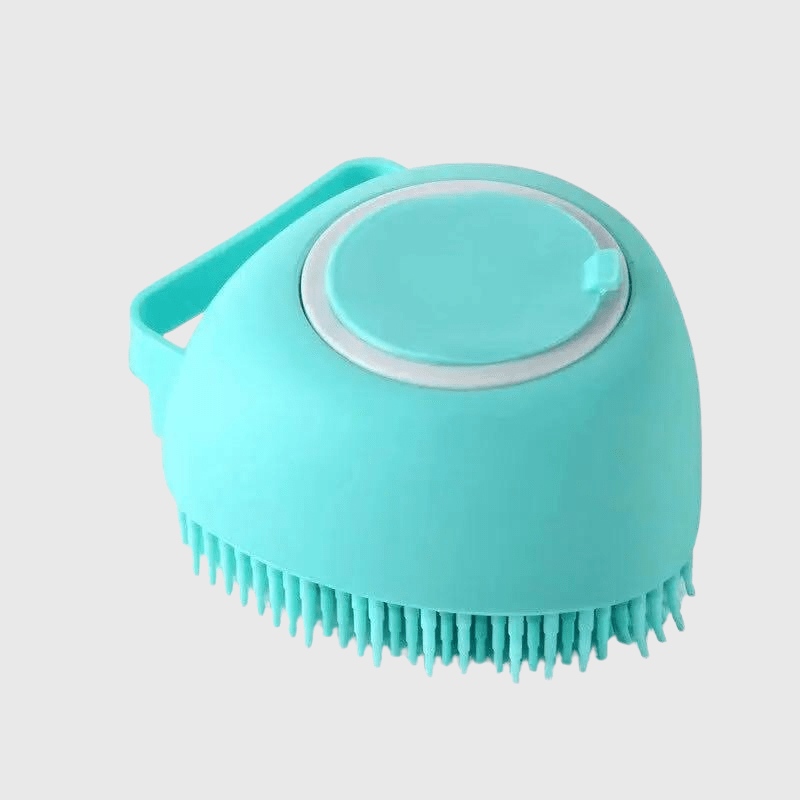 Brosse de bain pour chien en forme de coeur