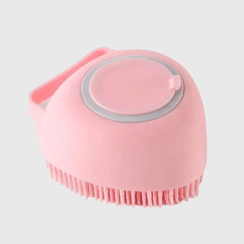 Brosse de bain pour chien en forme de coeur