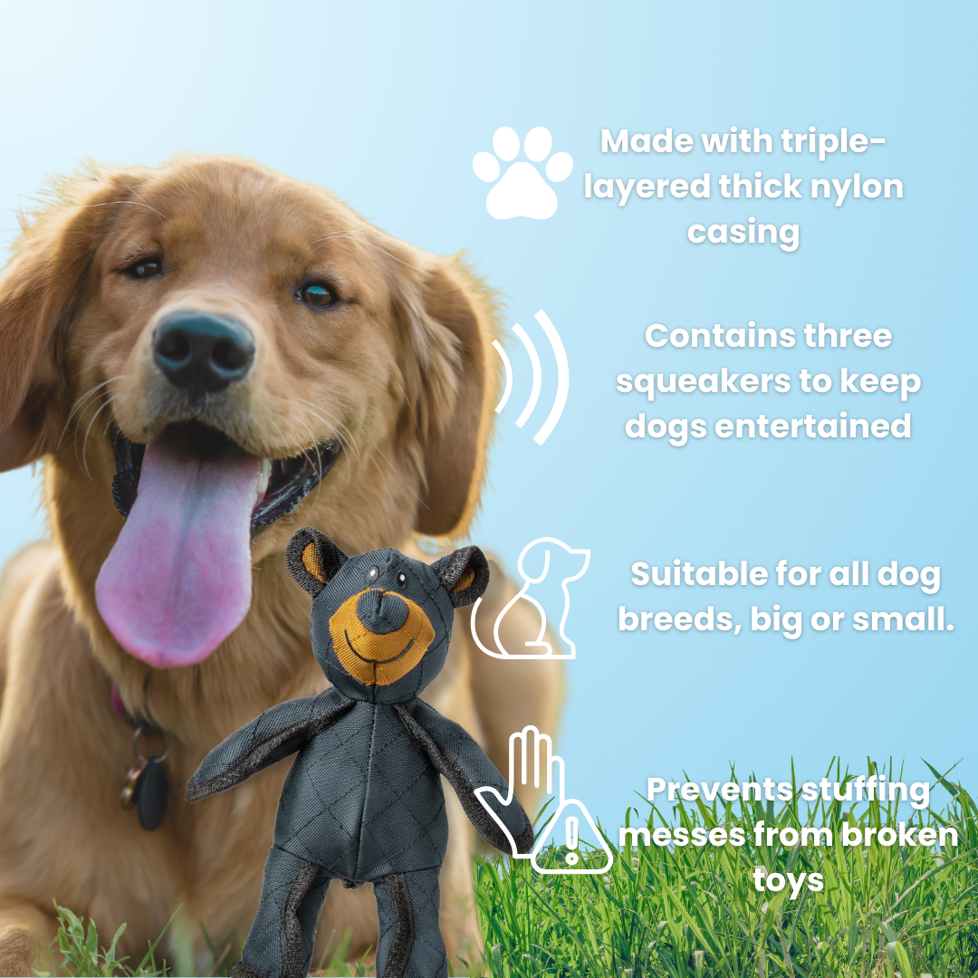 Jouet Indestructible pour Grands Mâchouilleurs | Unbreaka-Bear pour Chiens | Jouet Résistant pour Chiens Agités et Actifs