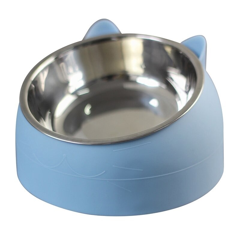 Gamelle pour chat surélevée en inox