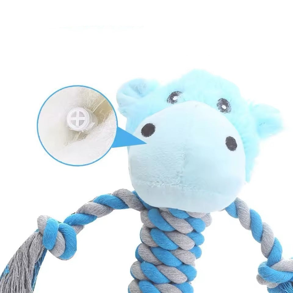 Jouet Pour Chien Durable Avec Tête En Peluche