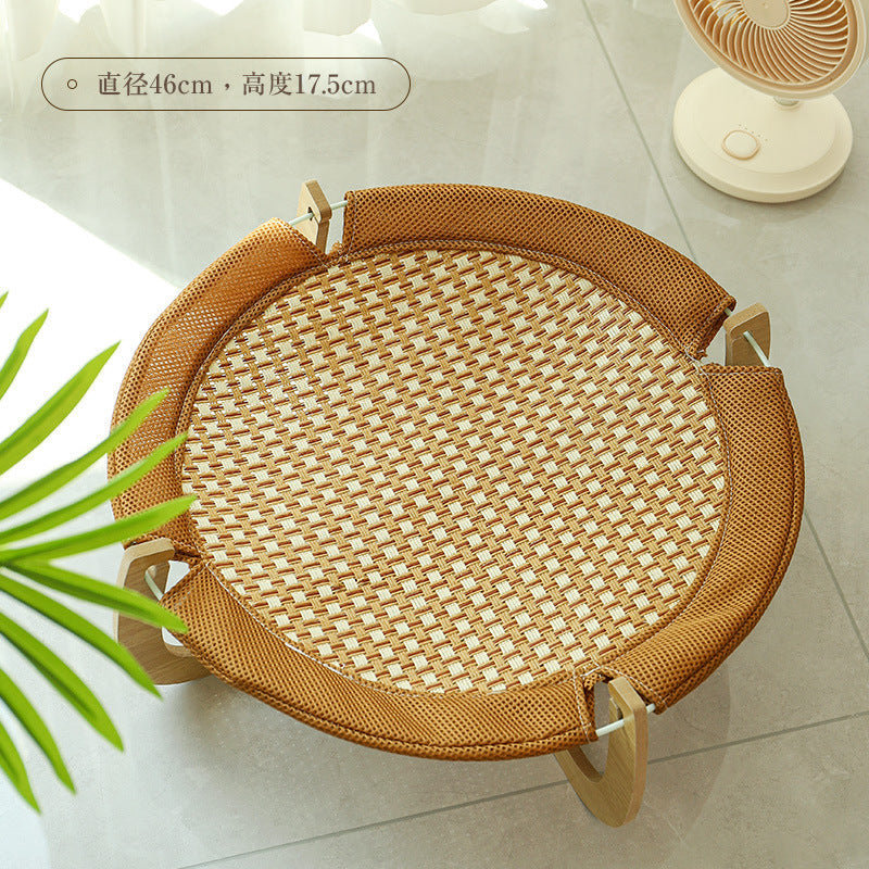 Tapis De Suspension Rafraîchissant Pour Chats En Rotin