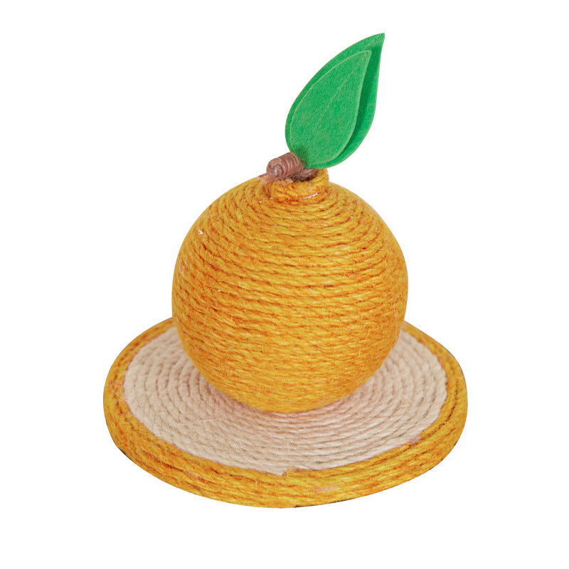 Orange à gratter pour chats en sisal