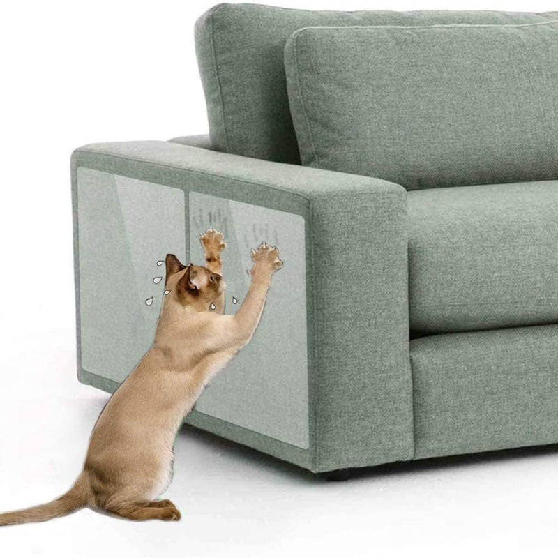 Protection anti-griffes autocollante pour meubles pour chats - Transparent
