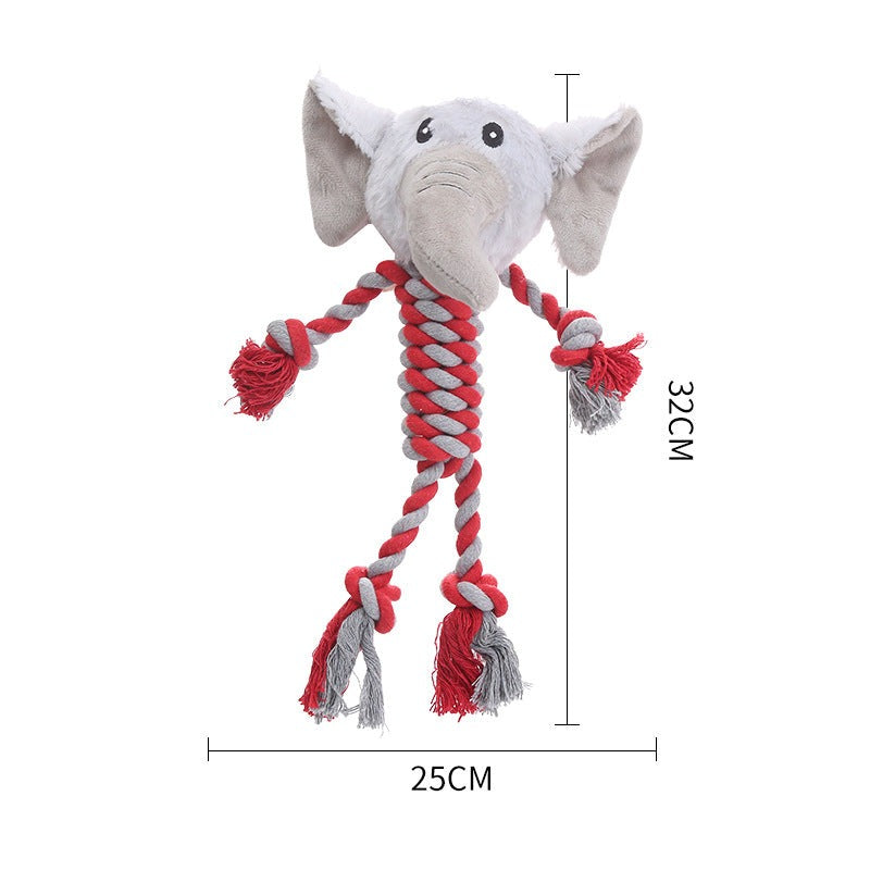 Jouet Pour Chien Durable Avec Tête En Peluche