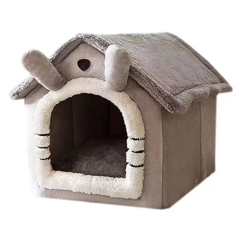 Maison En Peluche Confortable Pour Chat Animaux Plus