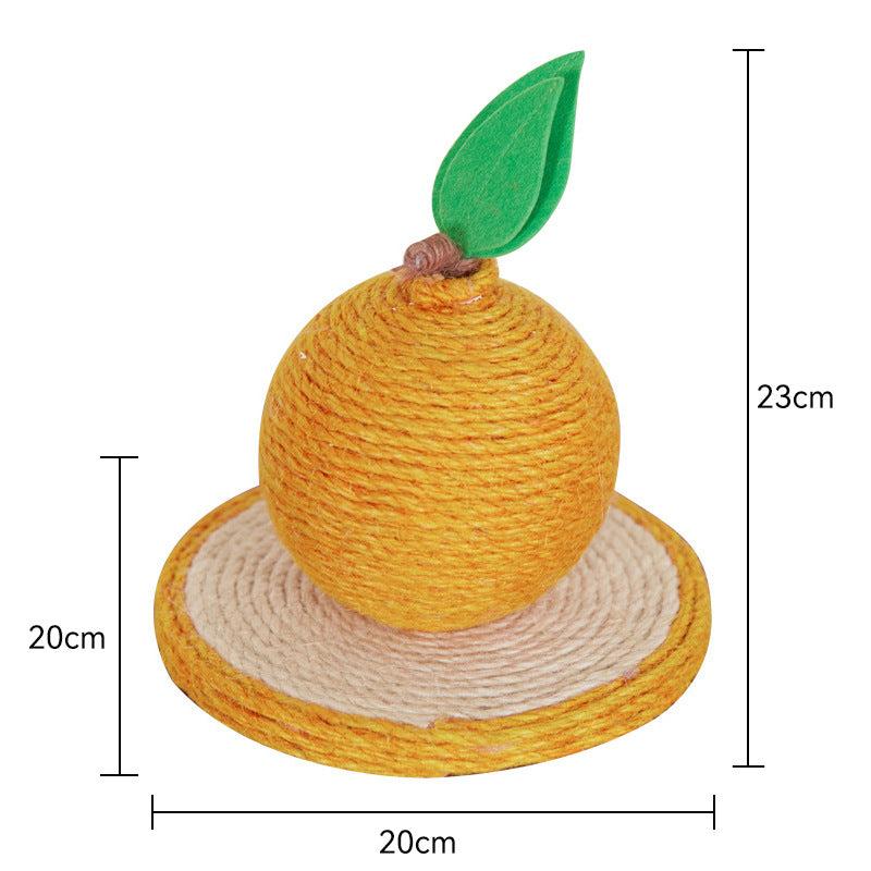 Orange à gratter pour chats en sisal