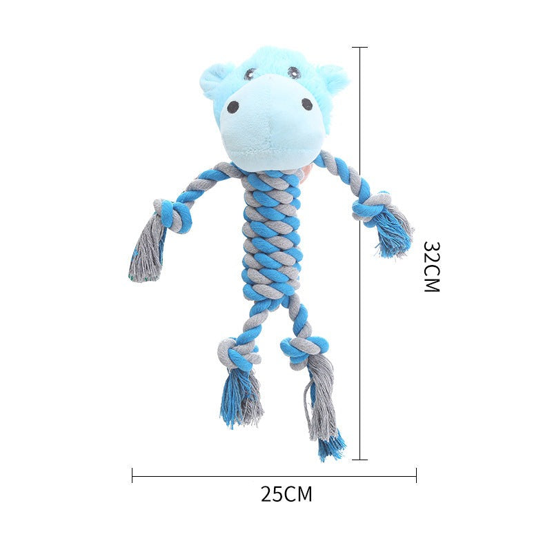 Jouet Pour Chien Durable Avec Tête En Peluche