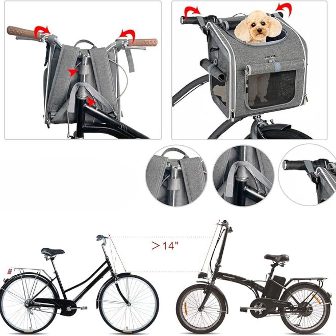 3in1 Sac De Transport Pour Chiens À Vélo