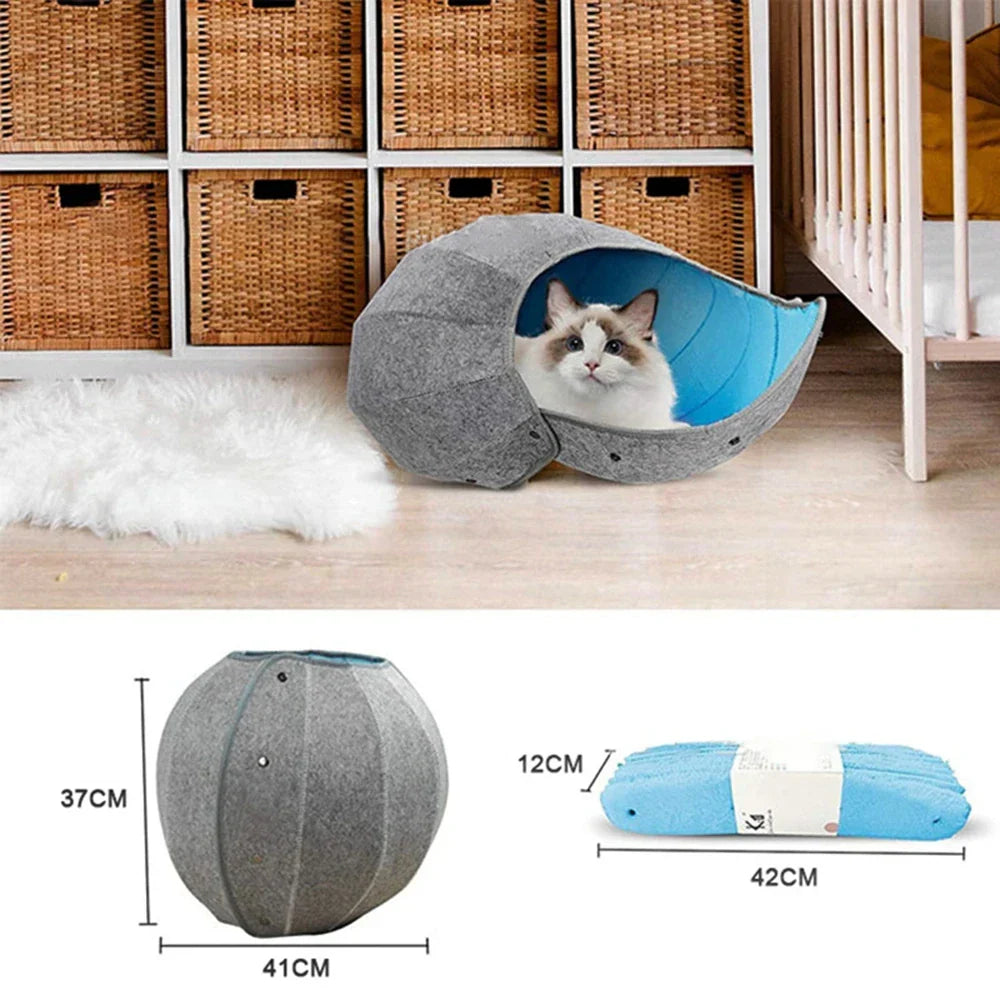 Lit 5-en-1 Pour Chats Avec Tunnel Et Jouets Animaux Plus