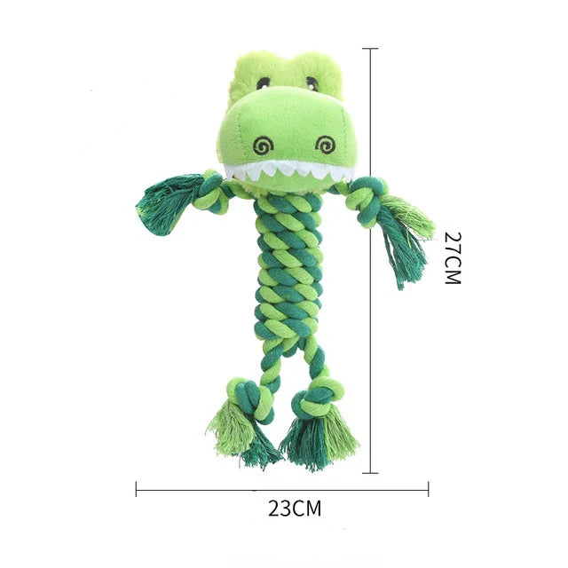 Jouet Pour Chien Durable Avec Tête En Peluche