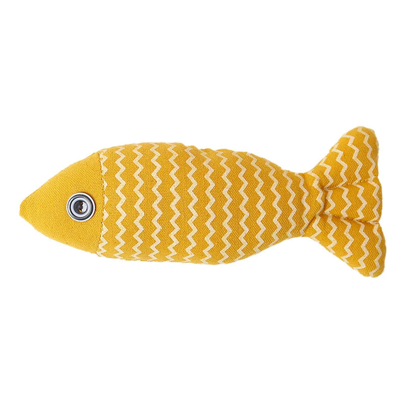 Jouet D'herbe À Chat Poisson