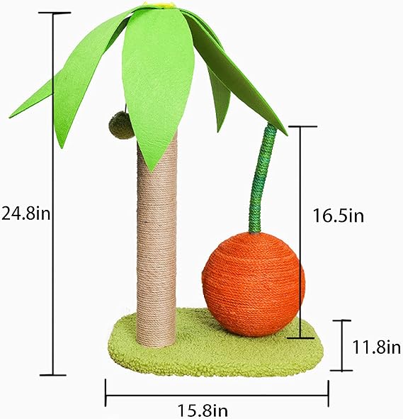 Arbre à chat en sisal pour chats avec orange Animaux Plus