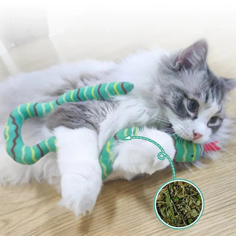 Jouet Serpent À L'herbe À Chat Animaux Plus