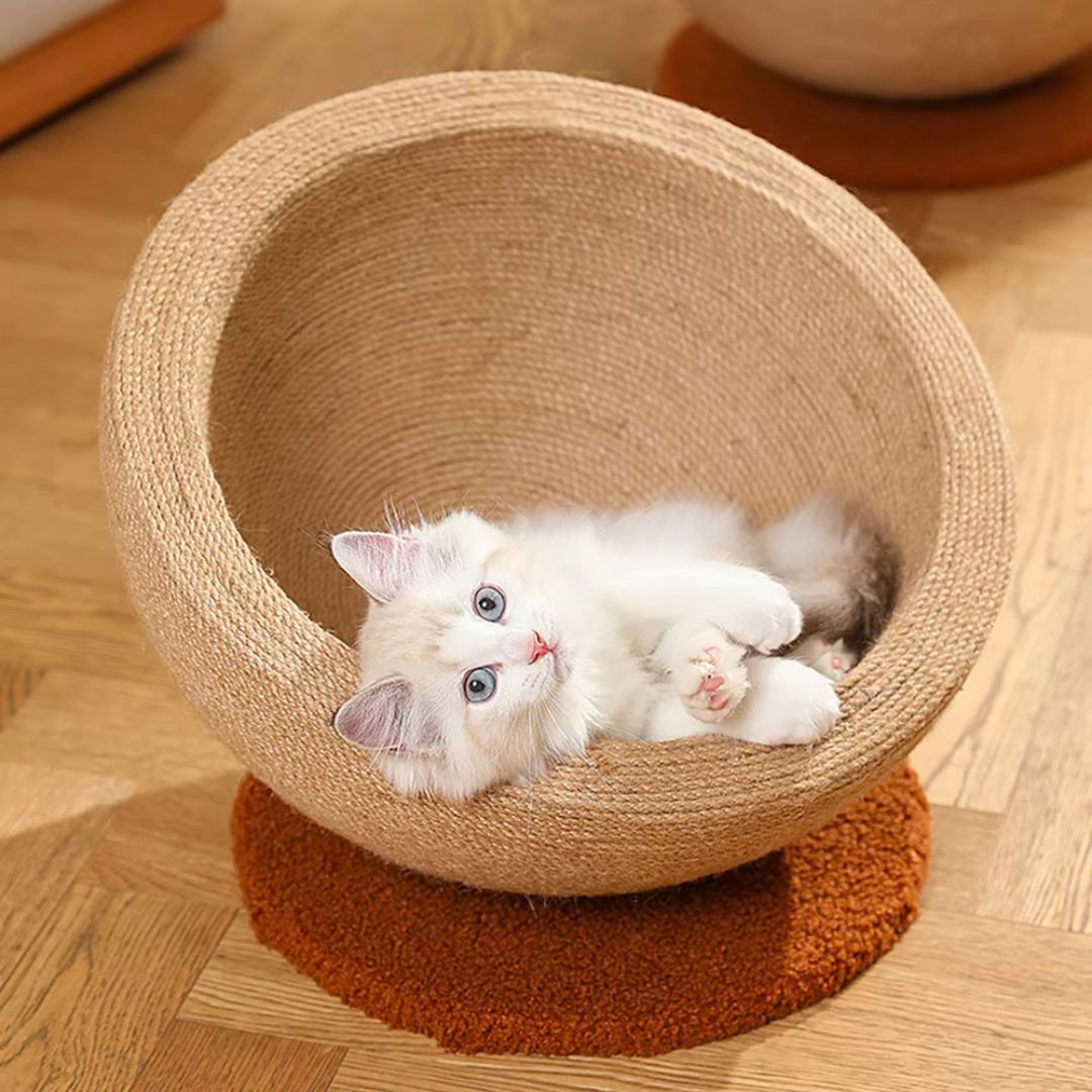 Boule À Gratter Et À Dormir Pour Chats En Sisal