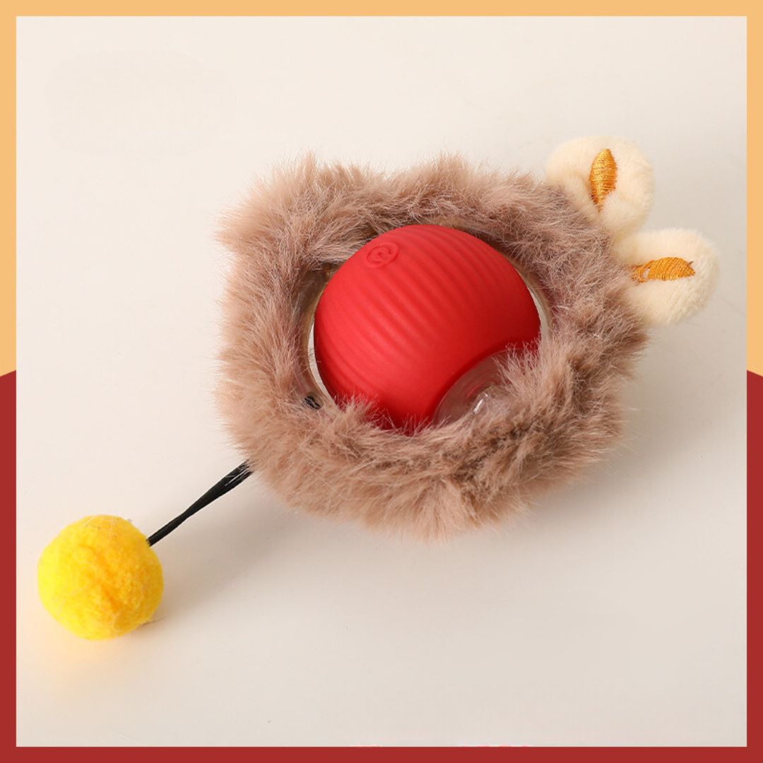 Balle De Jeu Interactive Avec Fourrure Pour Chiens