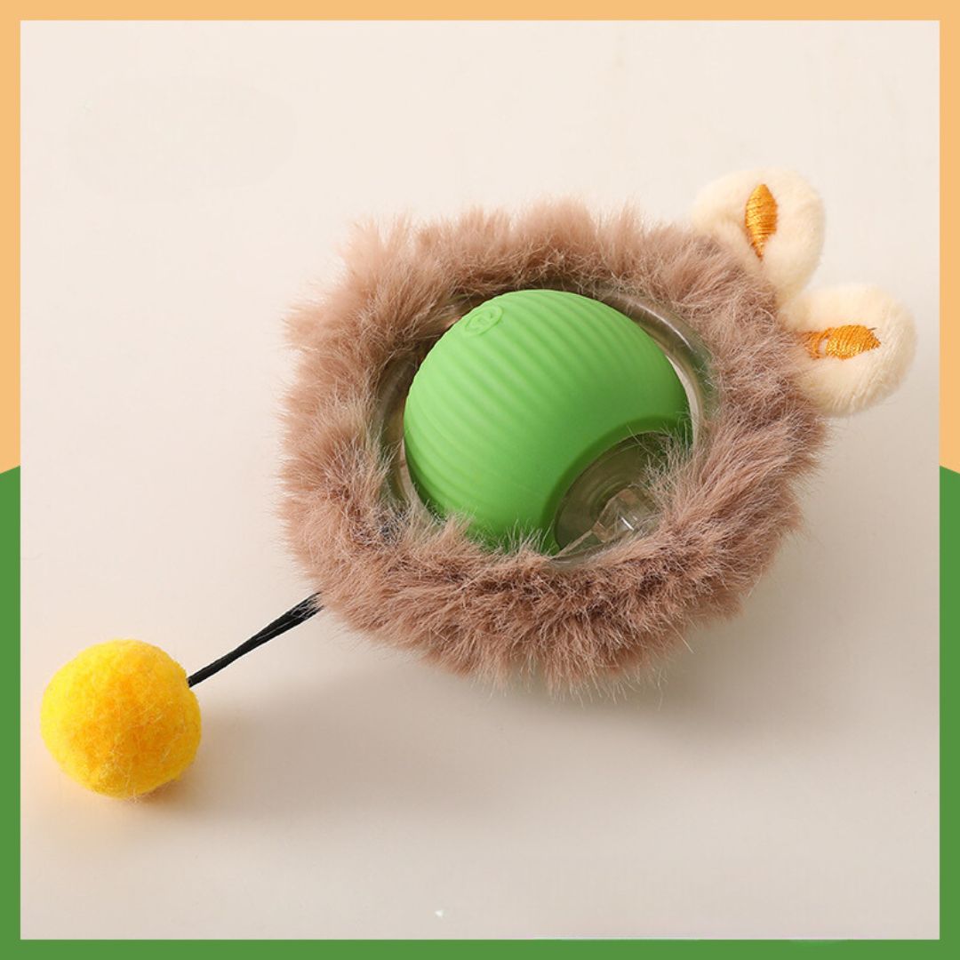 Balle De Jeu Interactive Avec Fourrure Pour Chats
