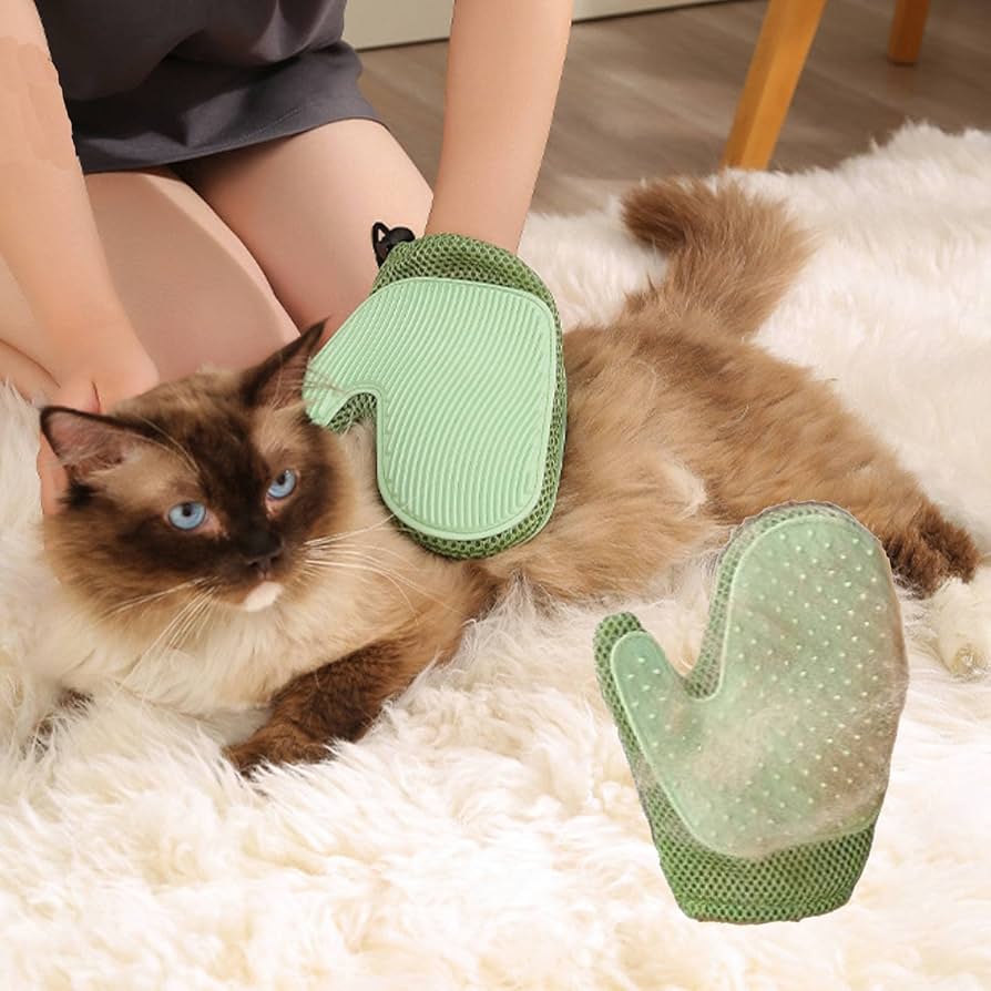 Gant 2en1 Pour Chats Pour Le Soin Du Pelage