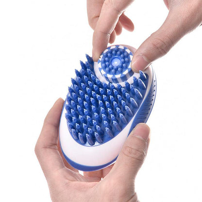 Brosse pour chien 2 en 1 distributeur de savon