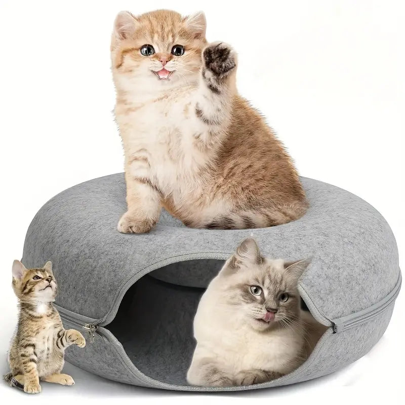 2in1 Donut Lit Pour Chat Et Grotte