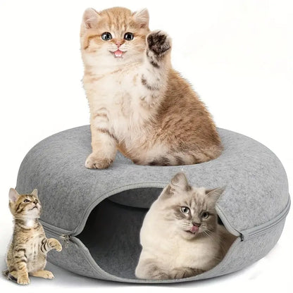 2in1 Donut Lit Pour Chat Et Grotte