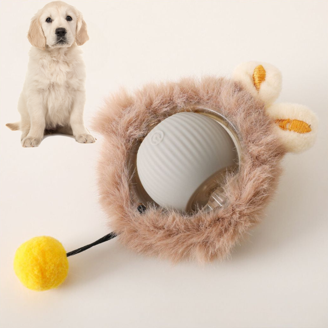 Balle De Jeu Interactive Avec Fourrure Pour Chiens