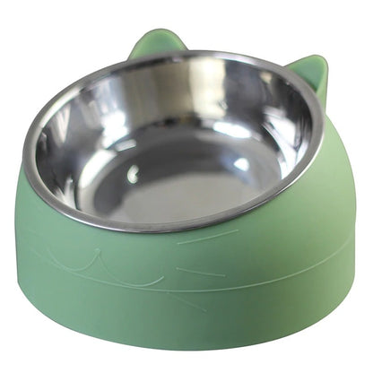 Gamelle pour chat surélevée en inox