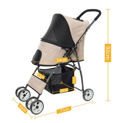 Poussette pour chien pliable et portable ultra-légère PuppySafe