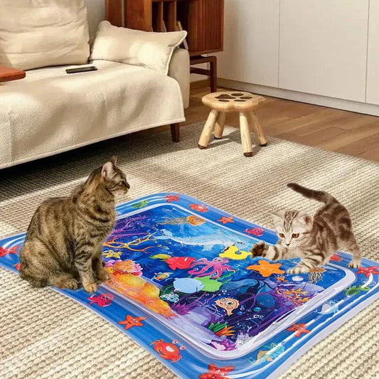 Tapis D'eau Rafraîchissant Et Ludique Pour Chats (Rectangulaire)