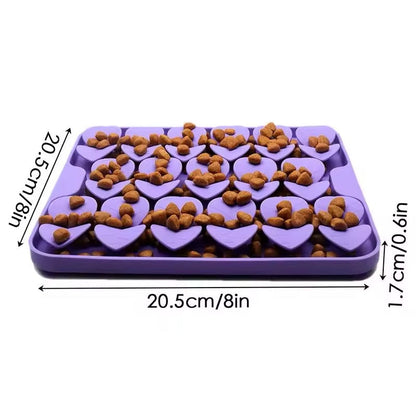 Tapis d'Alimentation en Silicone pour Animaux Domestiques Animaux Plus