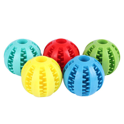Balle À Mâcher Pour Chien Avec Friandises Et Nettoyage Des Dents