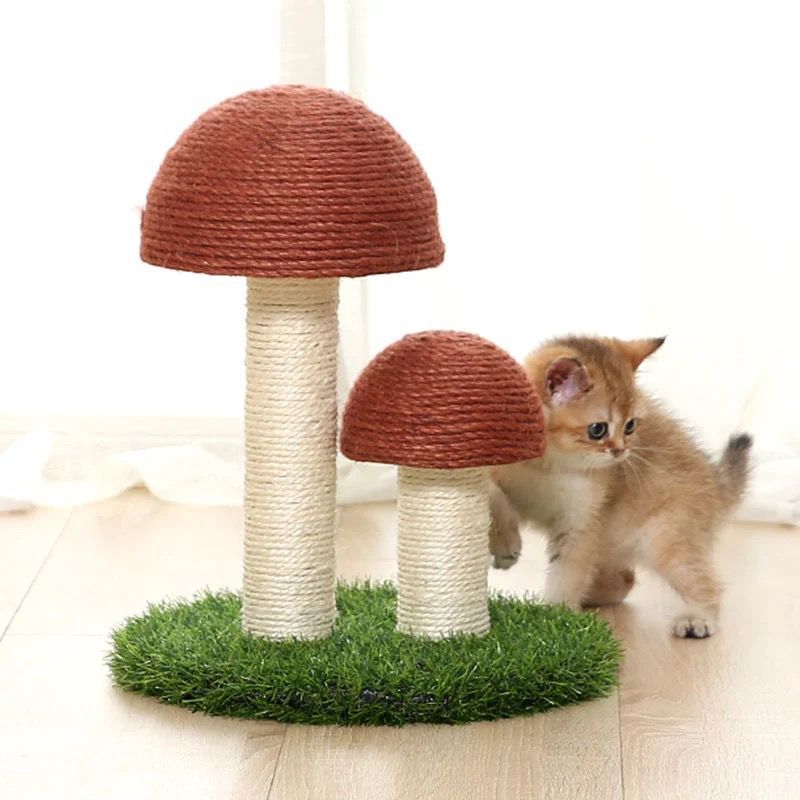 Arbre à chat champignon en sisal