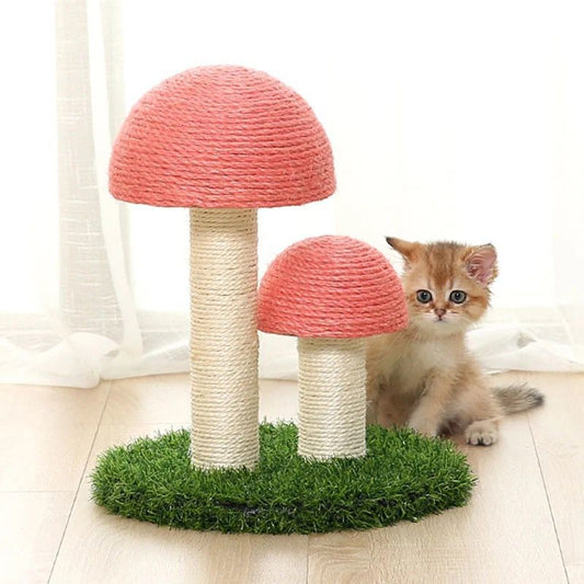 Arbre à chat champignon en sisal