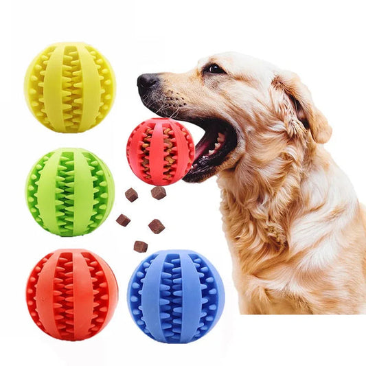 Balle À Mâcher Pour Chien Avec Friandises Et Nettoyage Des Dents