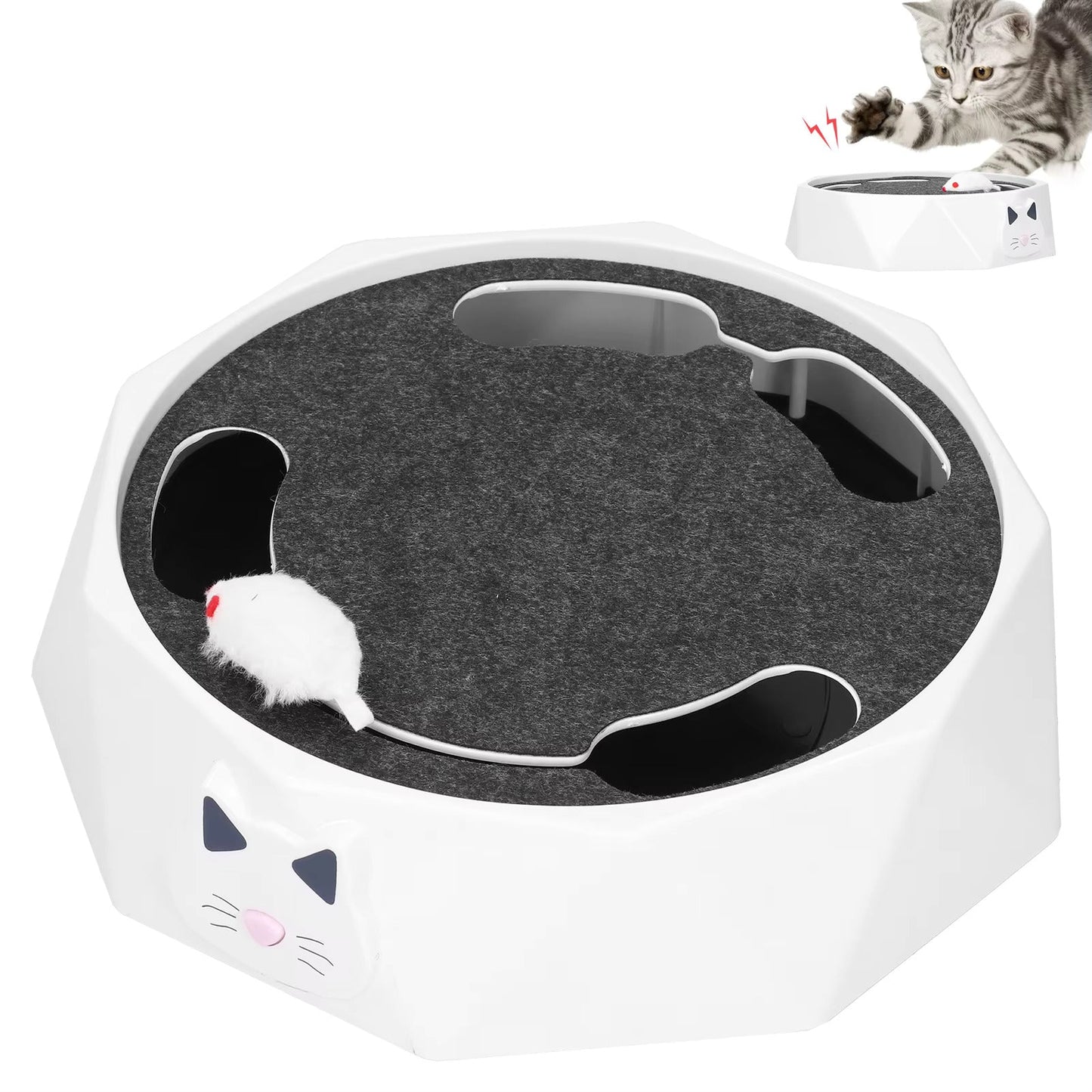 Jouet Interactif Pour Chats Avec Souris Mobile Animaux Plus