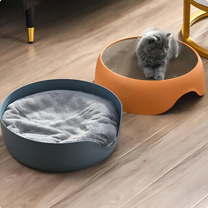 Lit Multifonction Pour Chat Avec Surface À Gratter Et Coussin De Repos Animaux Plus