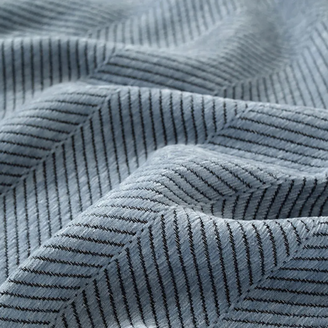 Élégant Jeté de Canapé en Chenille à Franges
