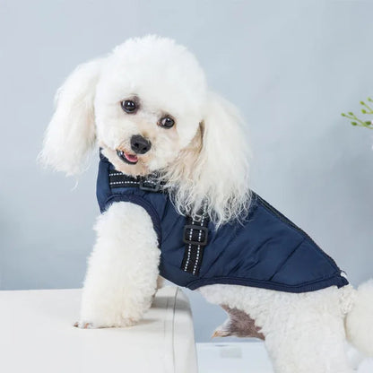 Veste pour Chien Coupe-vent et Imperméable avec Harnais Intégré Animaux Plus