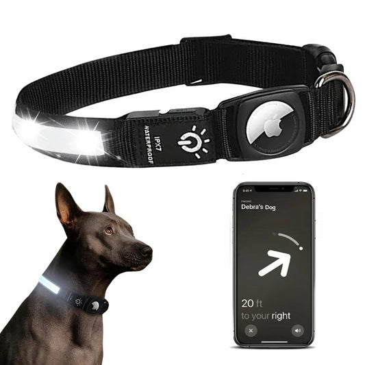 Collier AirTag Lumineux Rechargeable