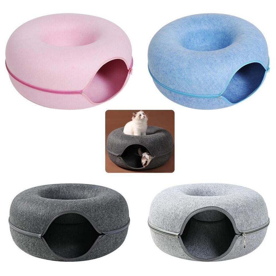 2in1 Donut Lit Pour Chat Et Grotte
