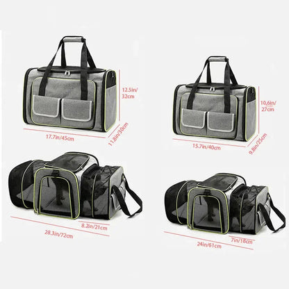 Sac de transport dépliable pour animaux domestiques