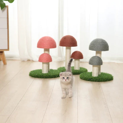 Arbre à chat champignon en sisal